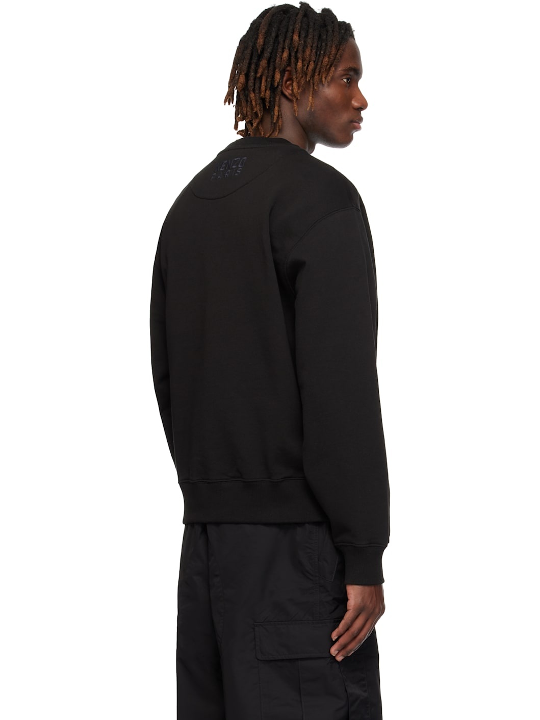 Black  Paris 'KENZO Happy Tiger' Embroidered Sweatshirt - 3