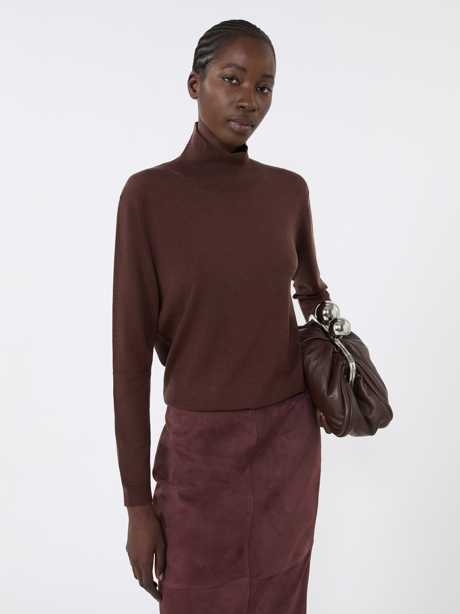 KIKU Wool and silk knit turtleneck - 5