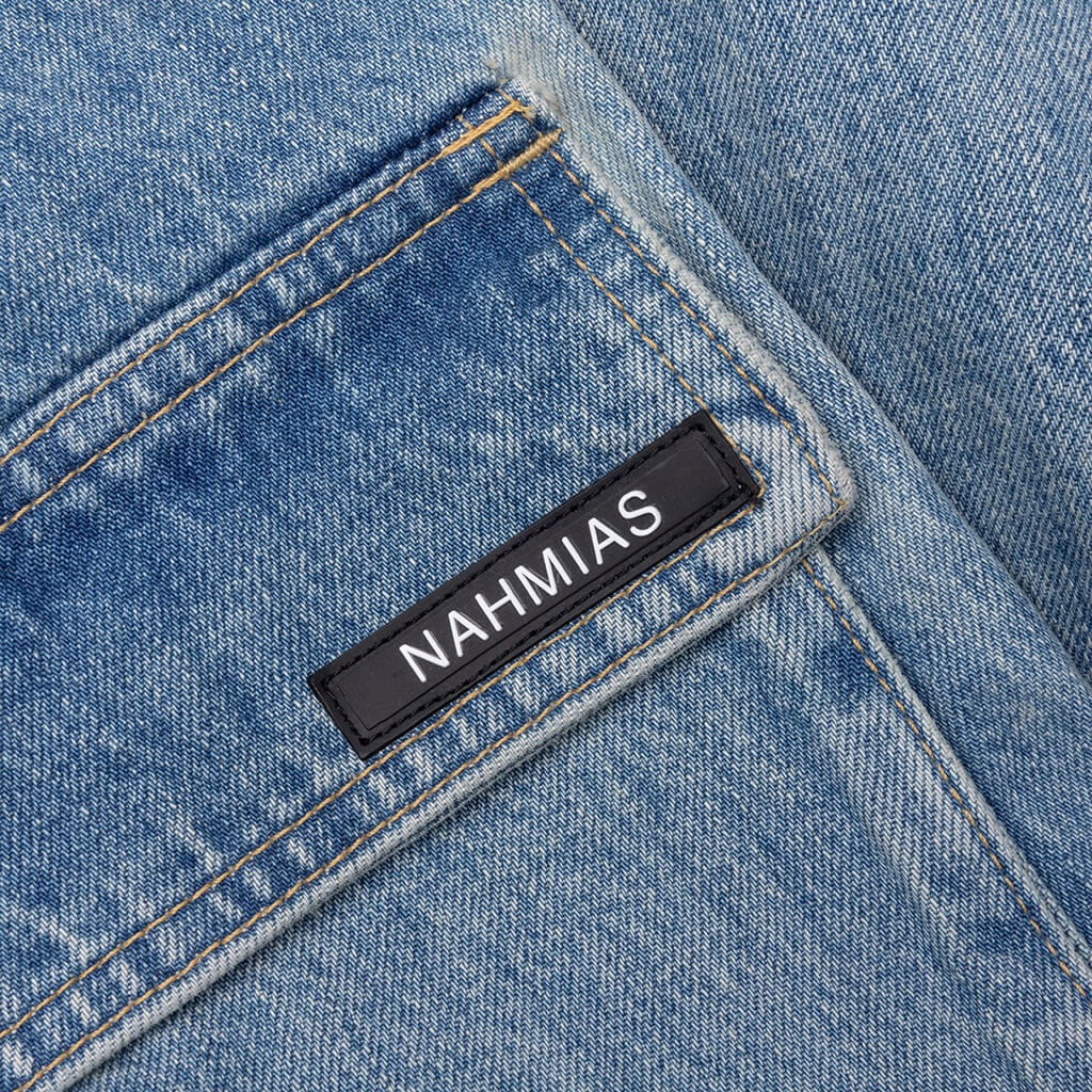 DENIM LOGO CARGOS - LIGHT WASH - 6