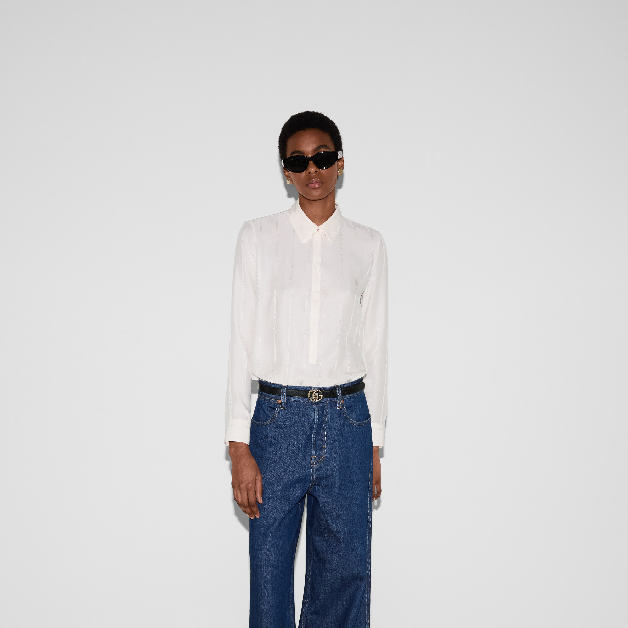 Silk jacquard shirt - 3