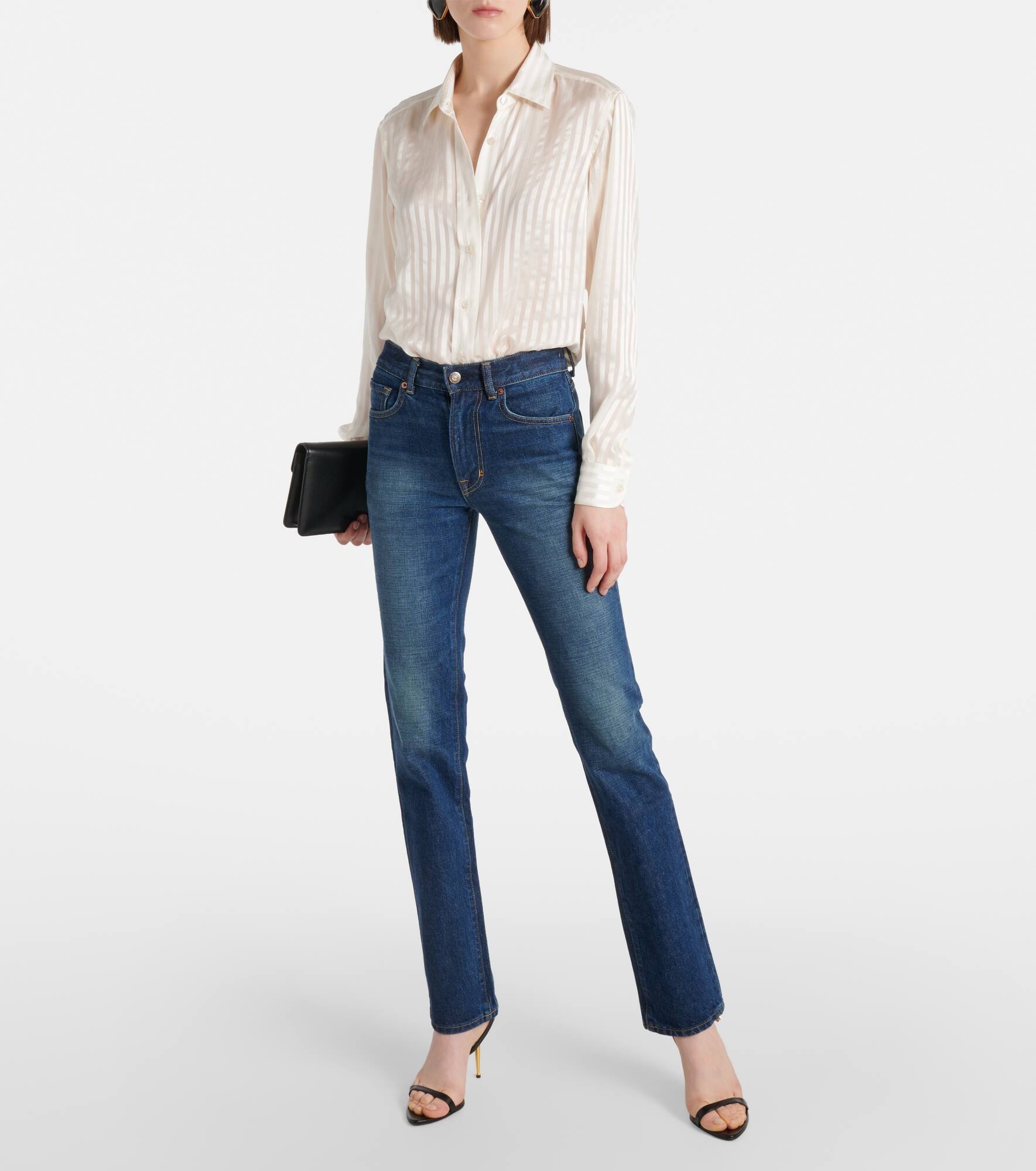 High-rise straight jeans - 7