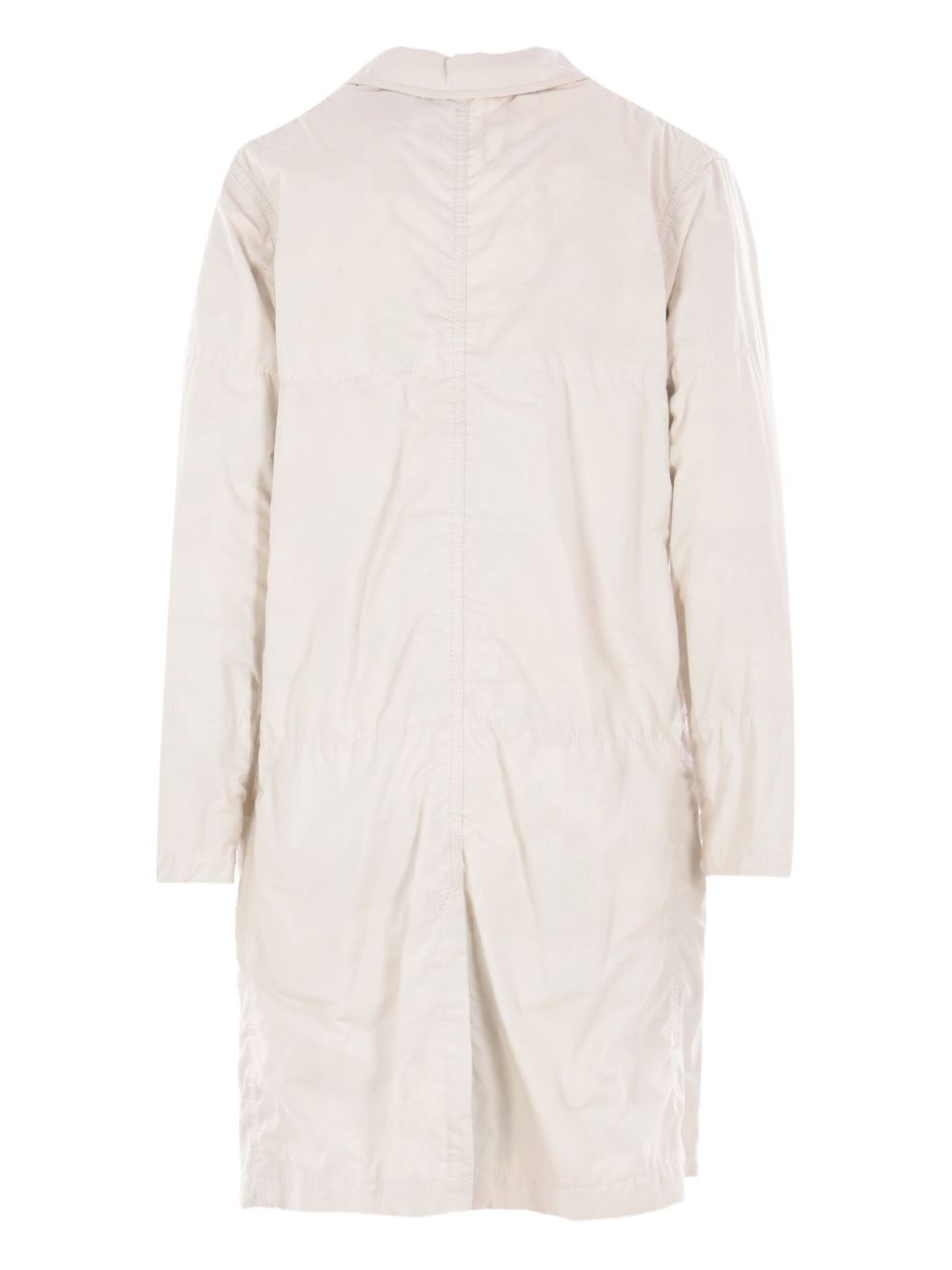 notched-collar trench coat - 2