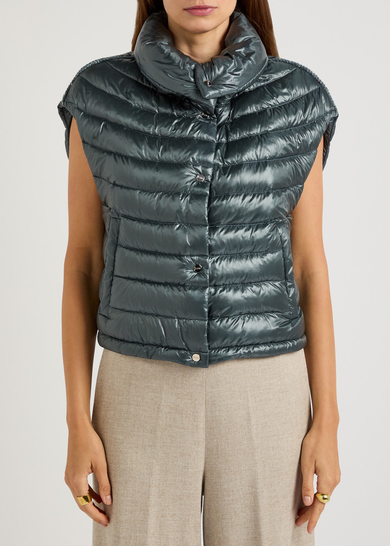 Herno Herno Quilted Glossed Shell Gilet outlook