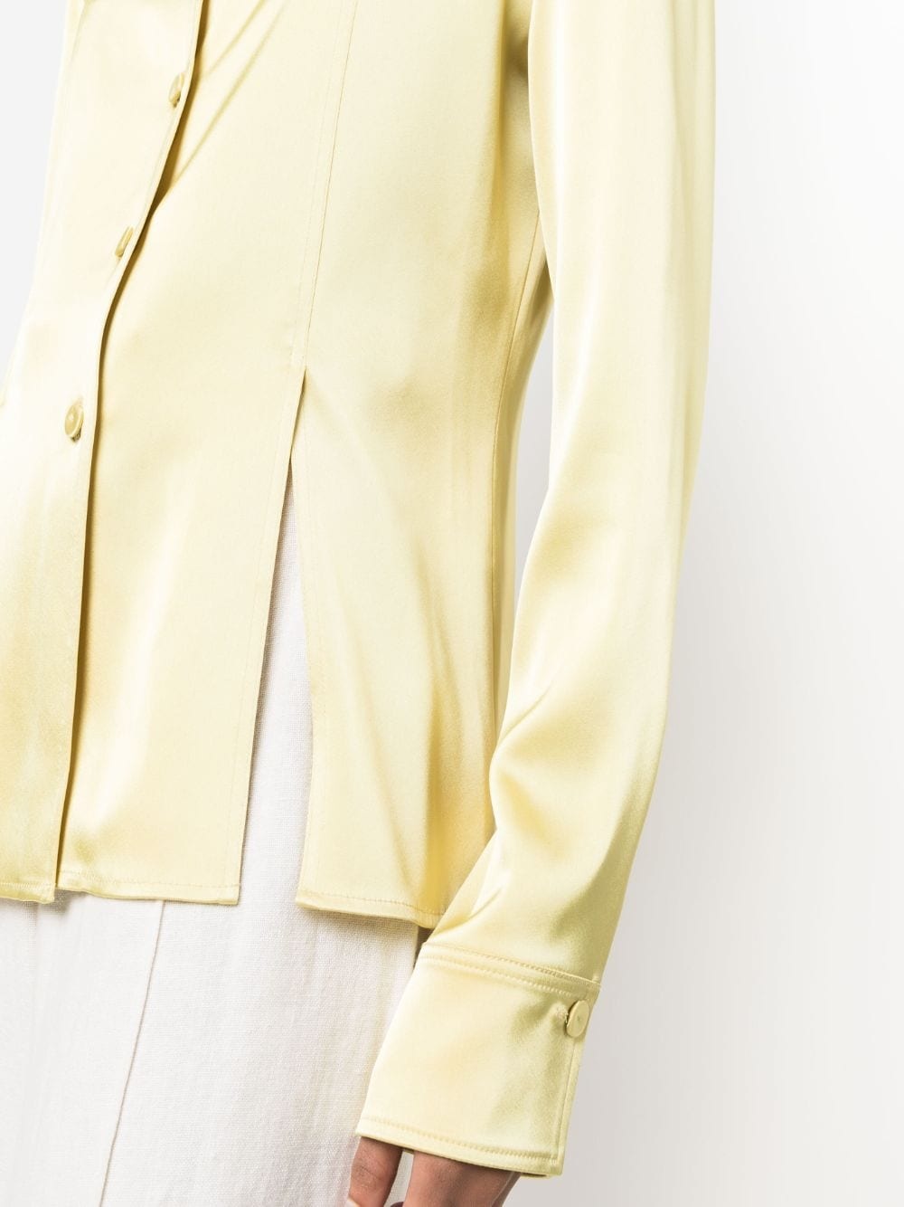 oversize-collar long-sleeve shirt - 5