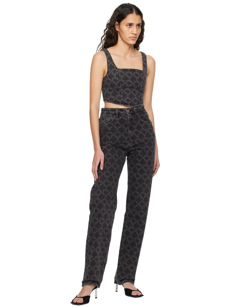 Ksubi Black Merge Denim Tank Top outlook