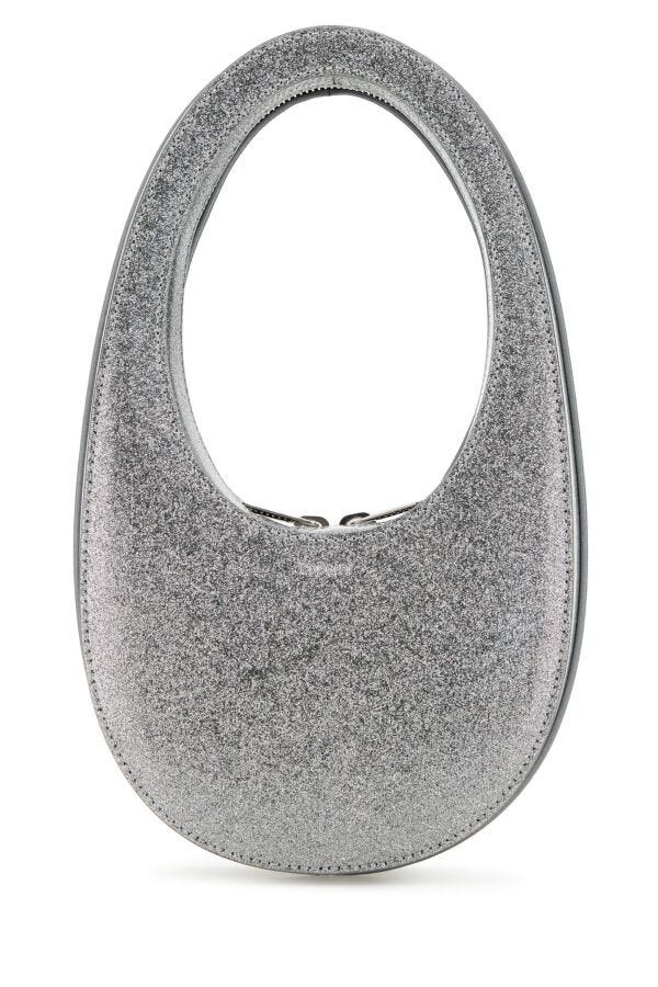 Silver leather mini Swipe handbag - 1