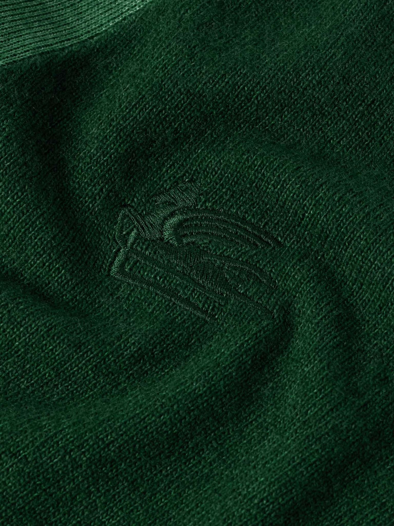 Logo-Embroidered Wool Cardigan 3