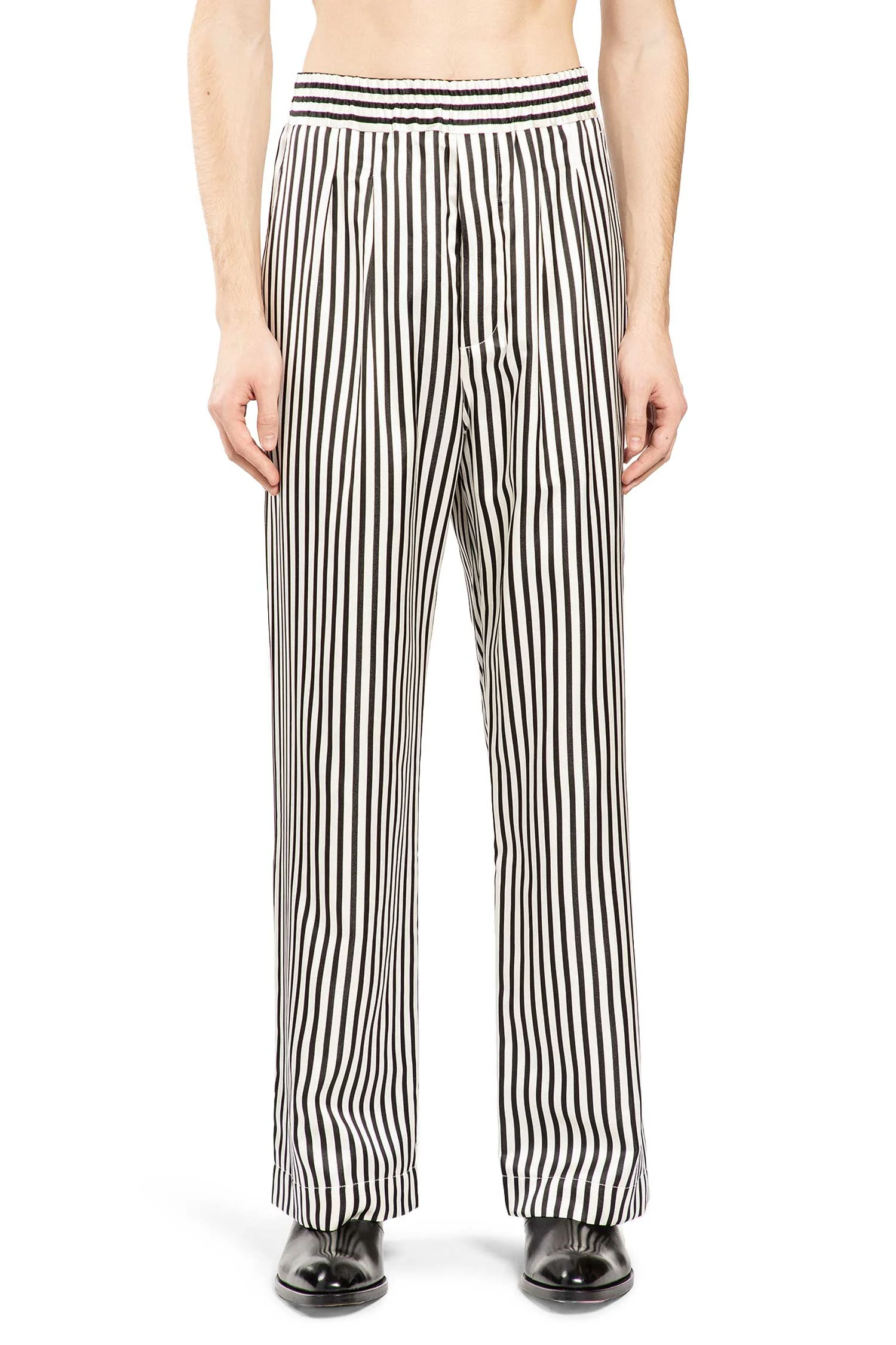 Fluid Silk Stripe Lounge Pants - 1