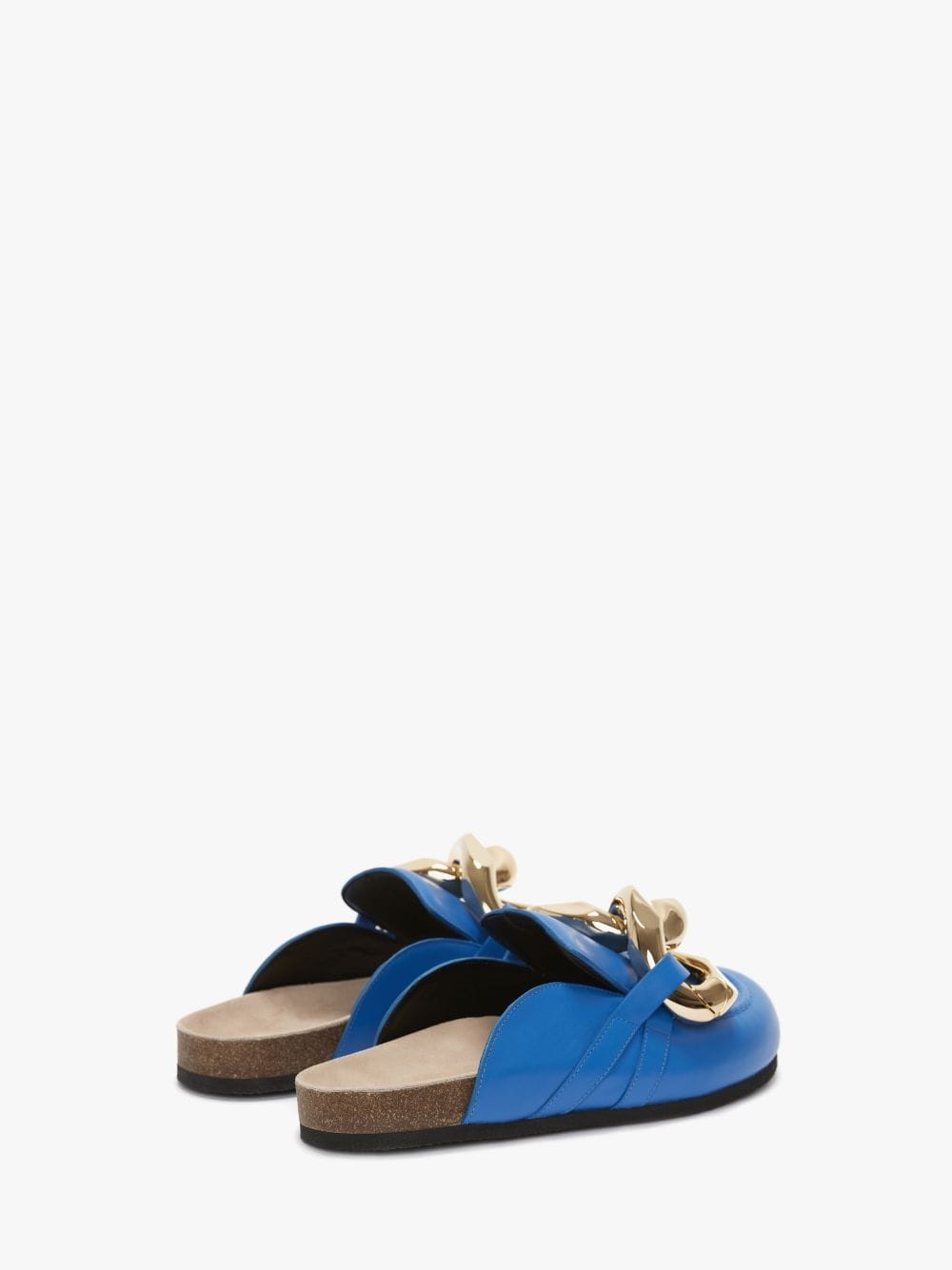 CHAIN LOAFER LEATHER MULES - 3