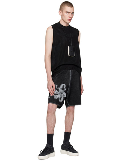 Y-3 Black Graphic Shorts outlook