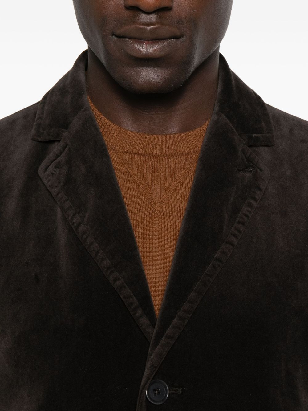 three-button patch-pocket blazer - 5