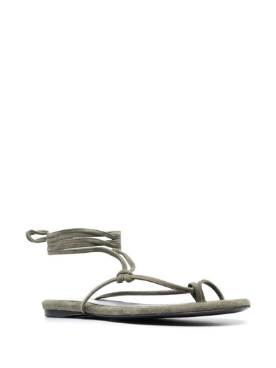 THE ATTICO ankle-tie flat sandals outlook