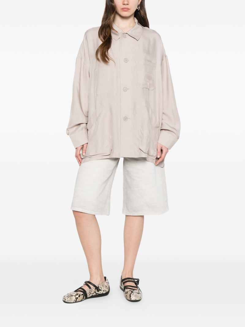 Y-3 patch-pocket overshirt outlook