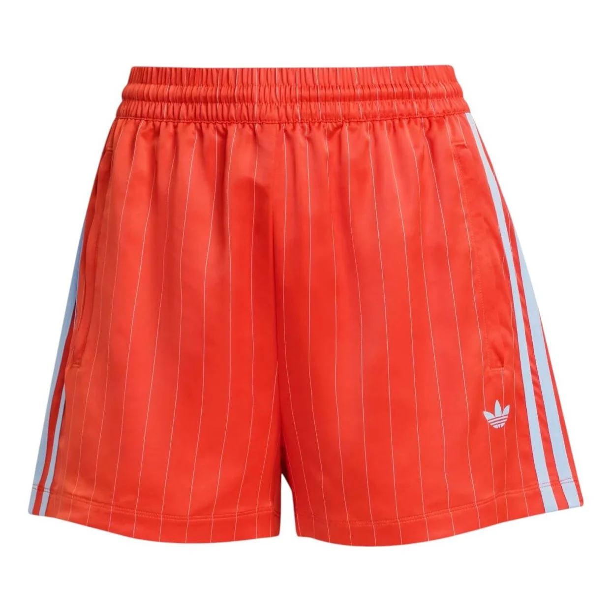 (WMNS) adidas Pinstripe Satin Shorts 'Bold Orange' KD2286 - 1