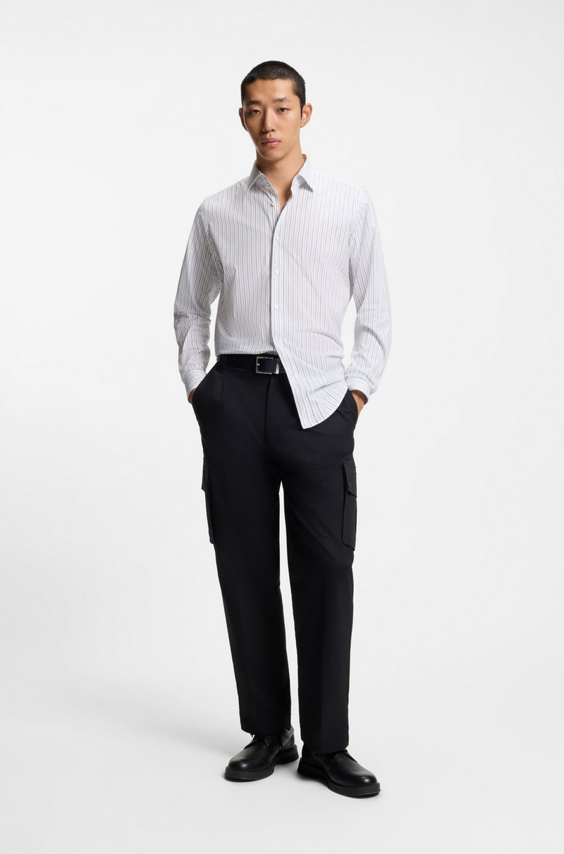 HUGO MODERN-FIT SHIRT IN STRIPED COTTON outlook