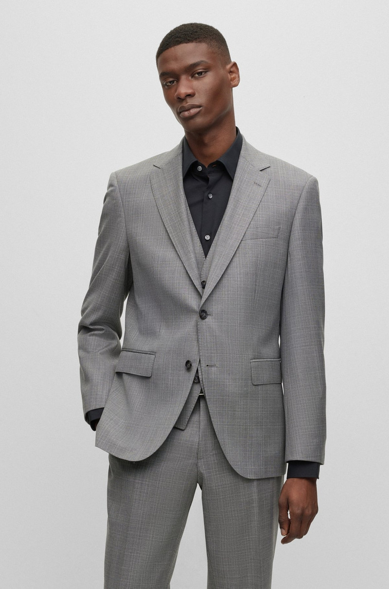 REGULAR-FIT THREE-PIECE SUIT IN VIRGIN-WOOL SERGE 3