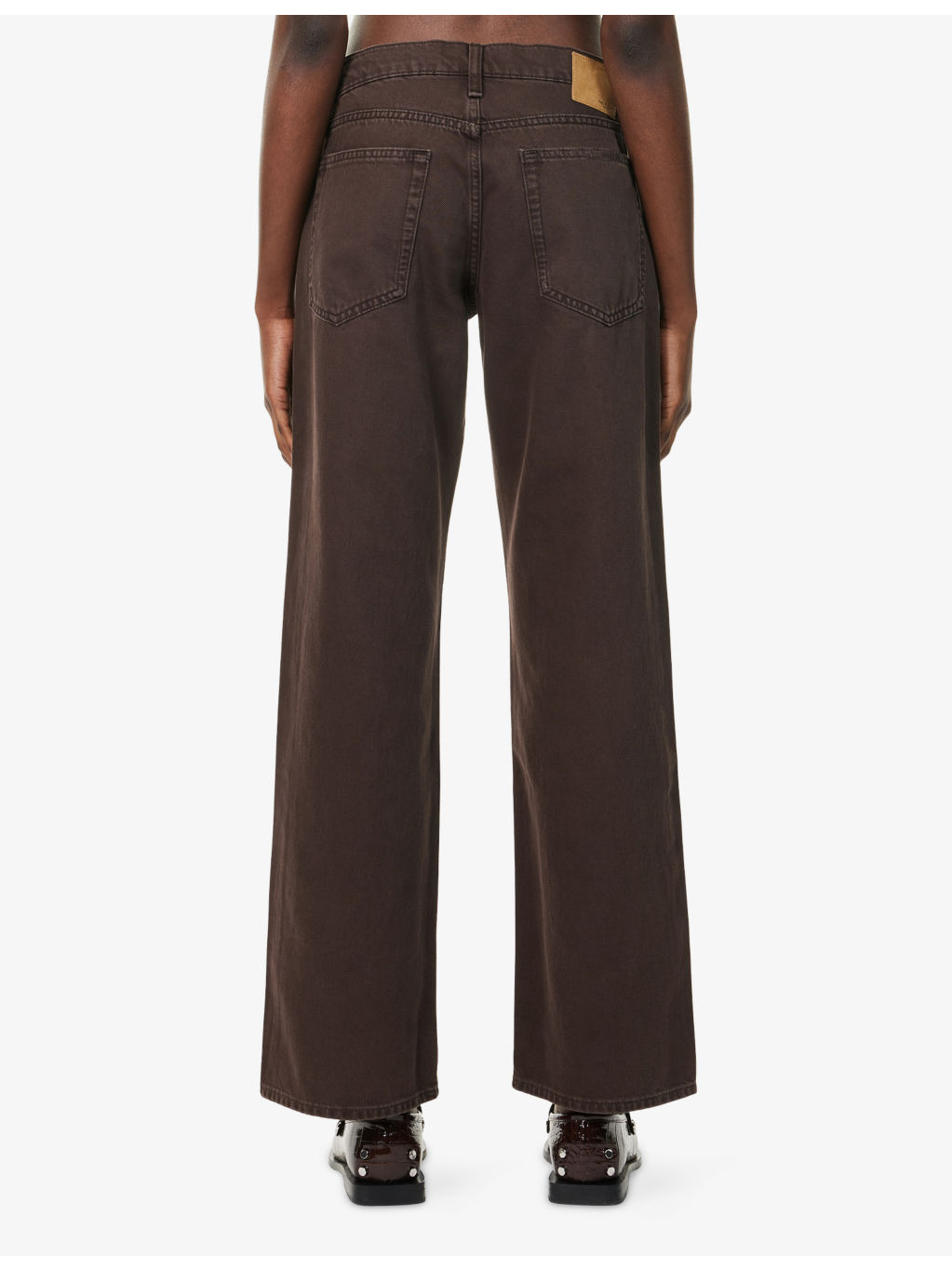 Saige Straight-Leg Denim Jeans - 4