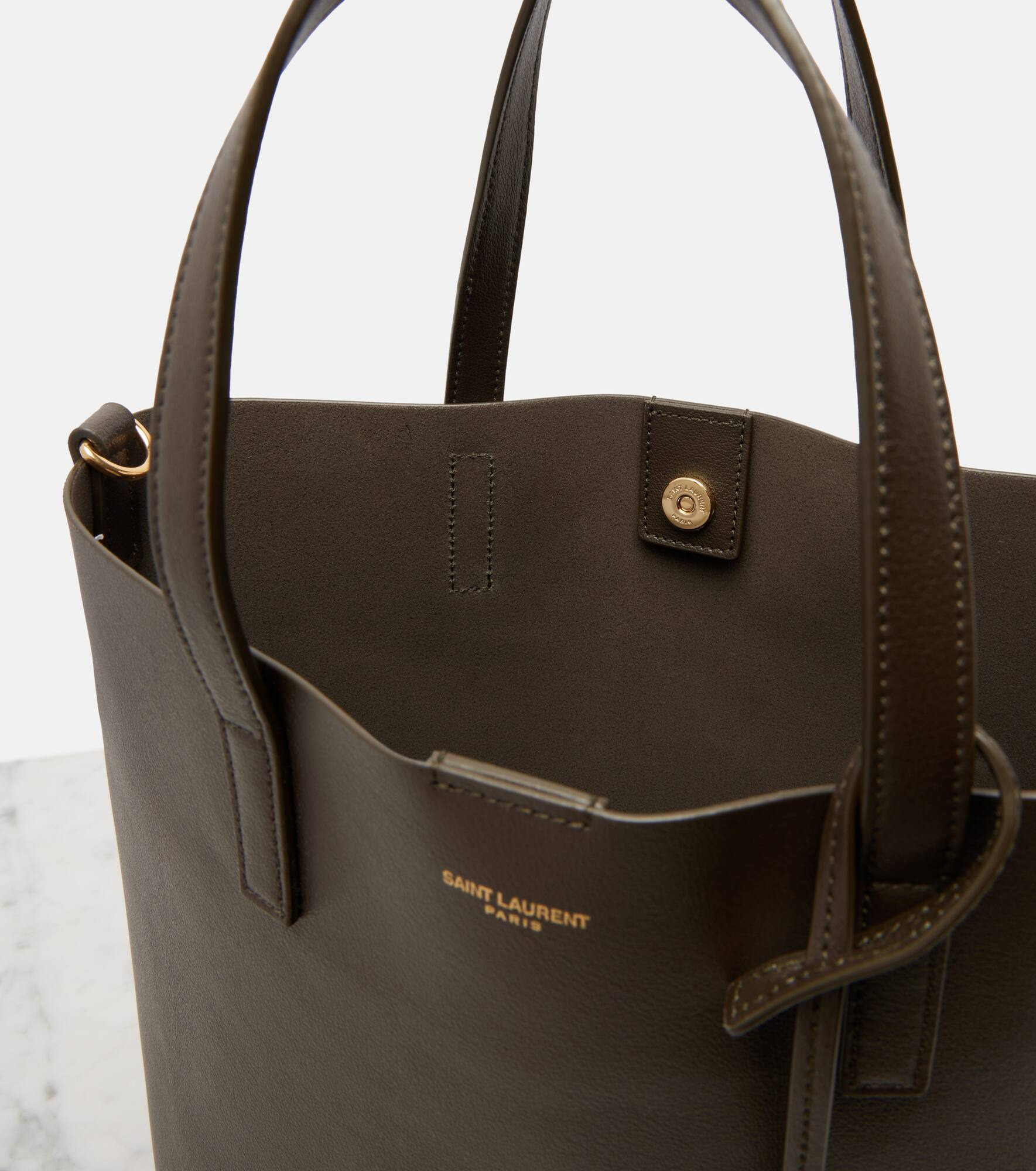 Toy Shopping N/S leather tote bag - 3