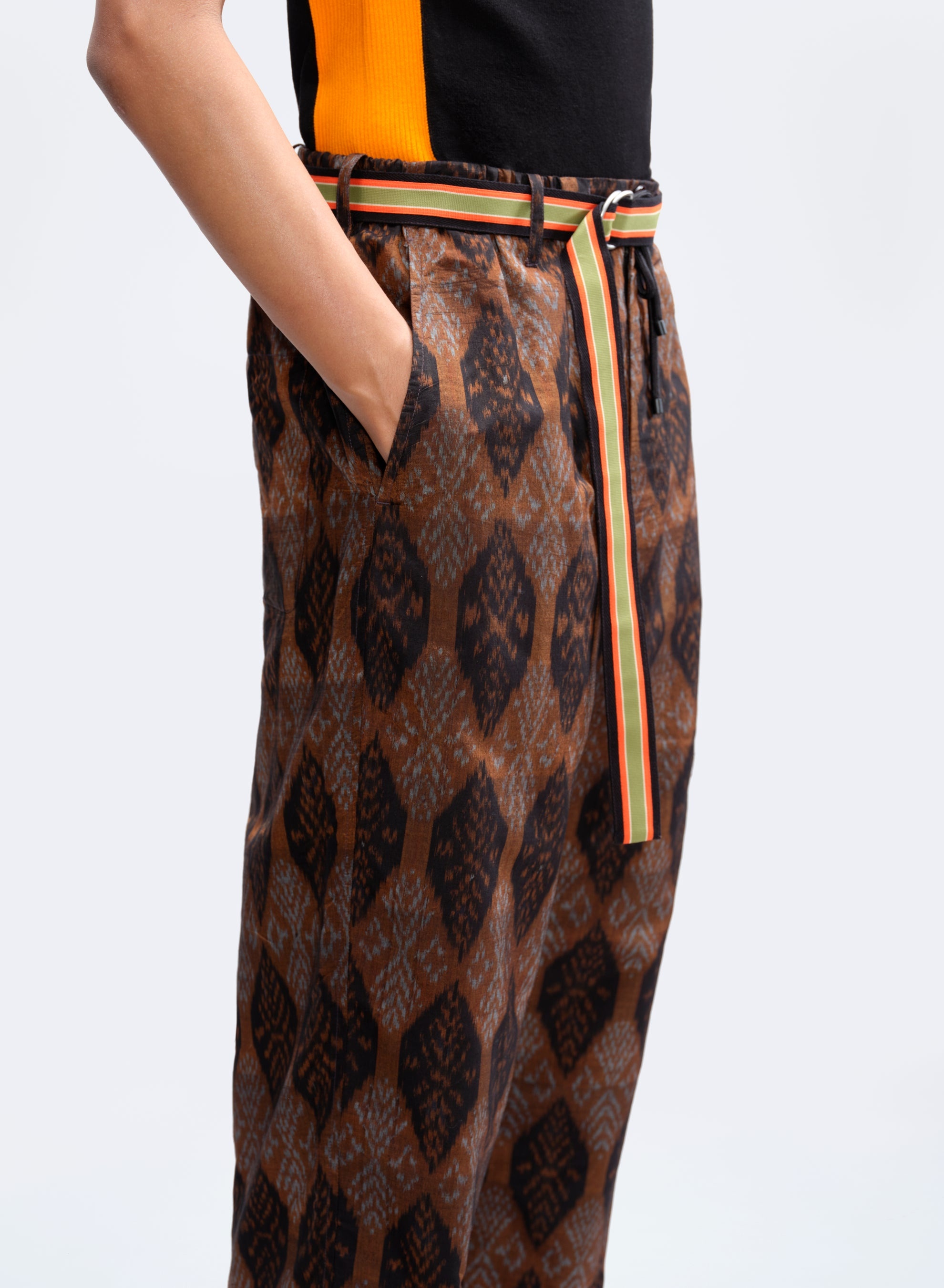 PANTS IN PRINTED SILK BLEND - 7