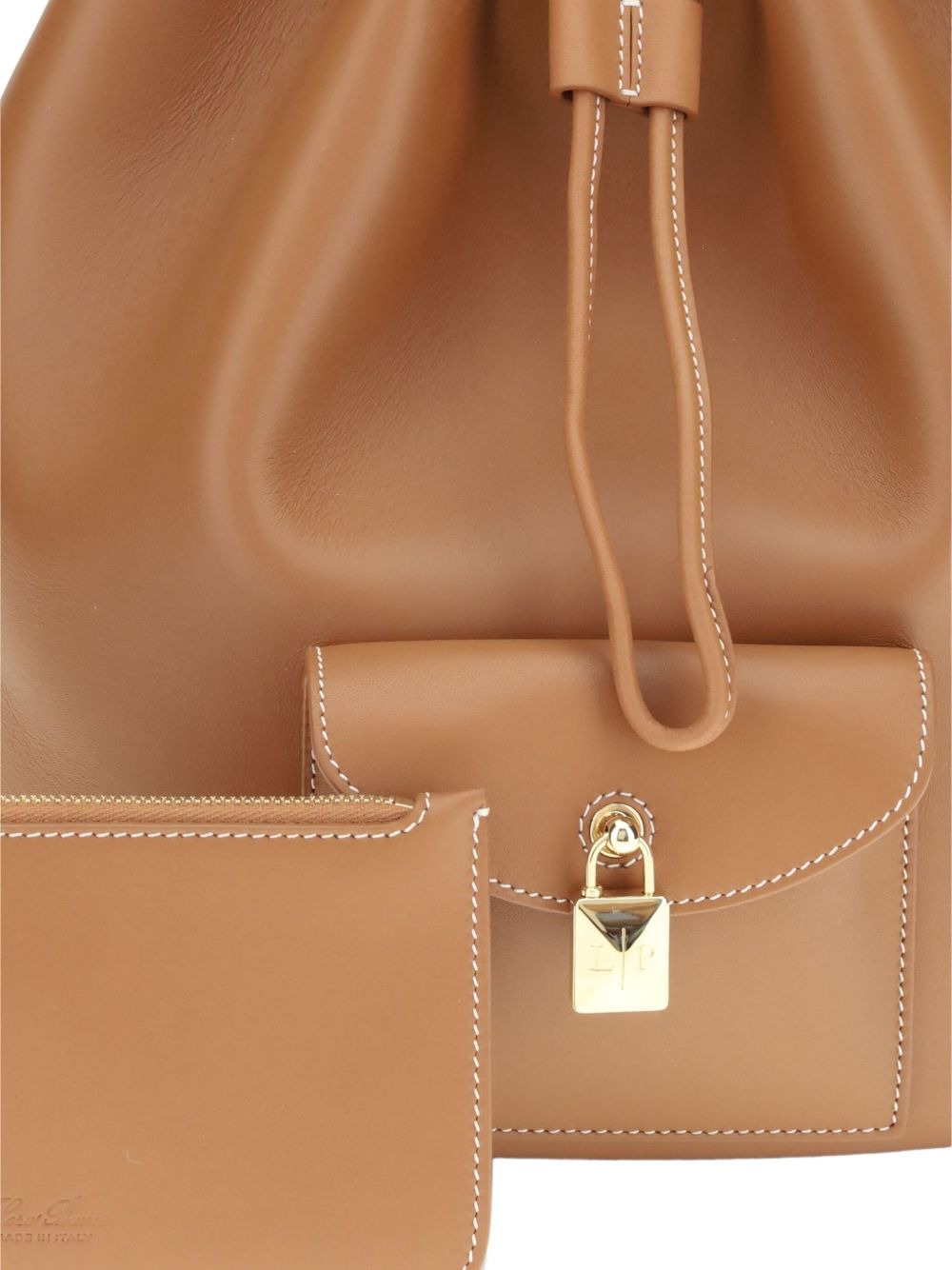 drawstring leather backpack - 5
