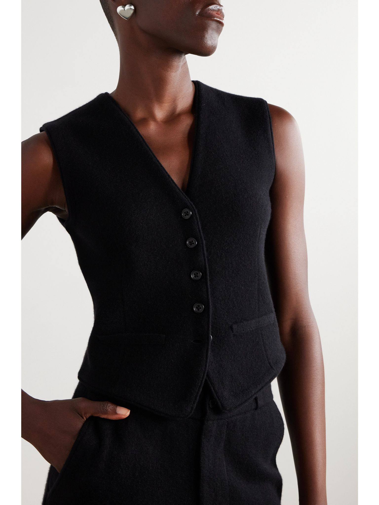 Cashmere vest Black - 3
