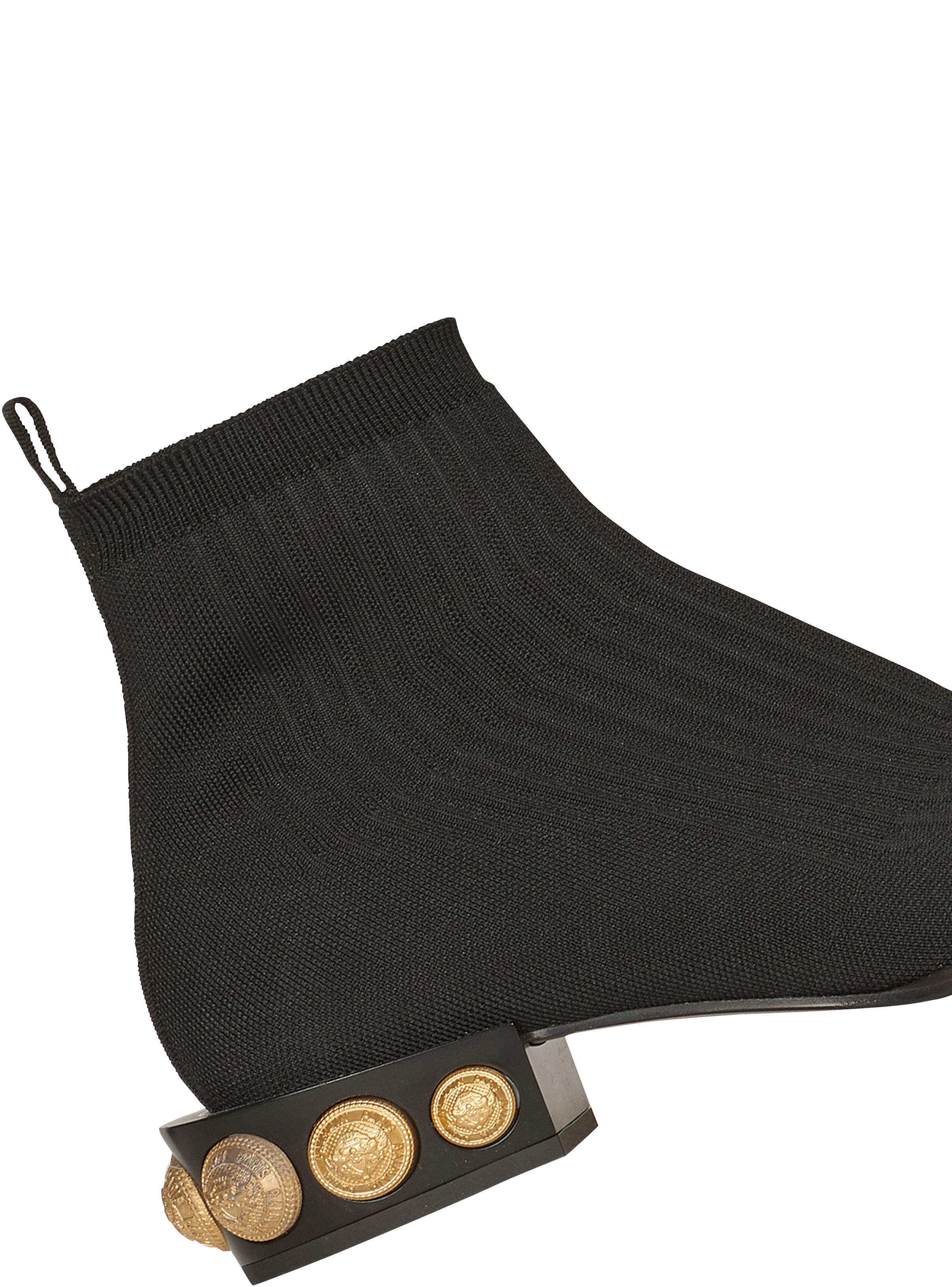 Stretch knit Coin ankle boots - 6