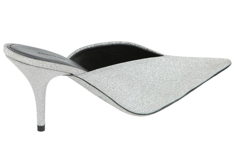 (WMNS) Balenciaga Glitter Knife Slingback 'Silver' 579279WA7018163 - 3