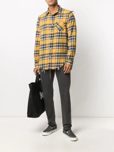 R13 plaid long-sleeve shirt outlook