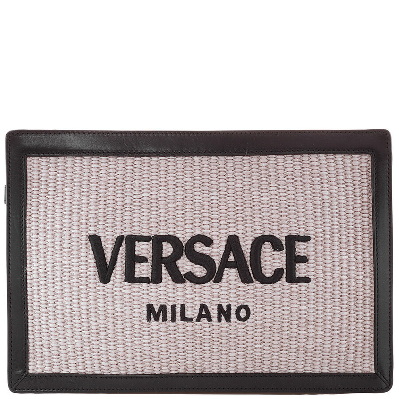 Versace Milano Raffia Clutch Bag - 1