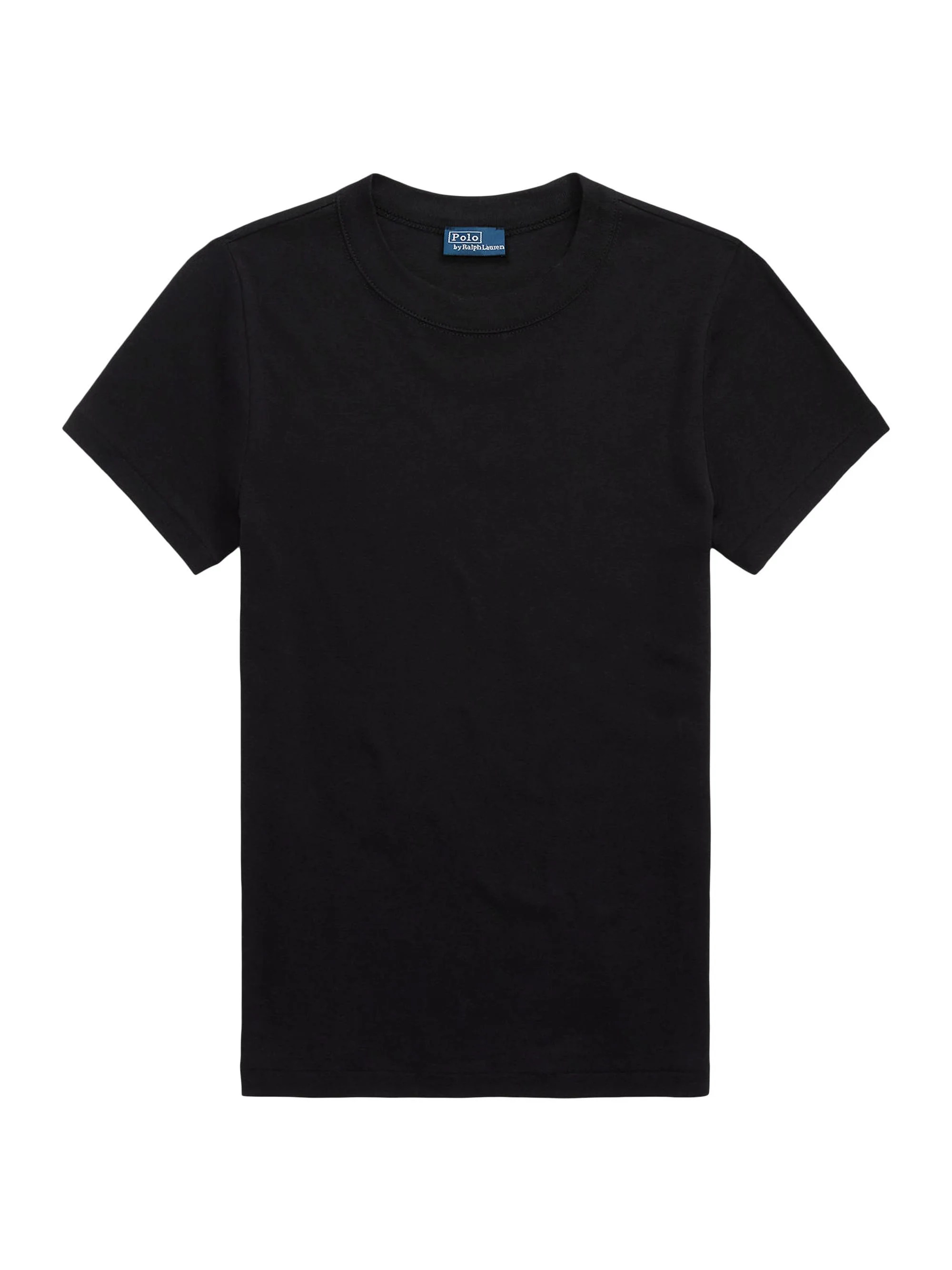 Women's Rib-Knit Crewneck T-Shirt - Polo Black - 1
