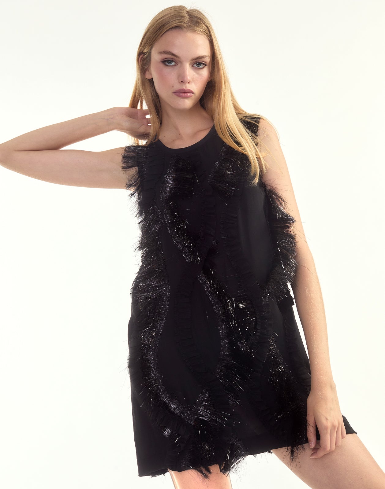 Dusk Silk Mini Dress - 5