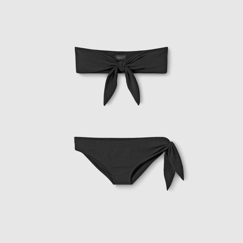 Sparkling jersey bikini with embroidery 1