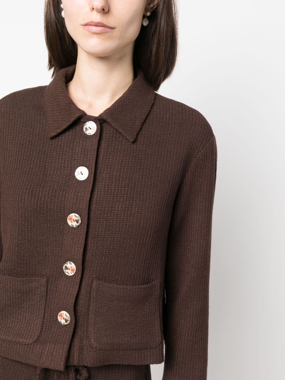 Yuna knit cropped cardigan - 5