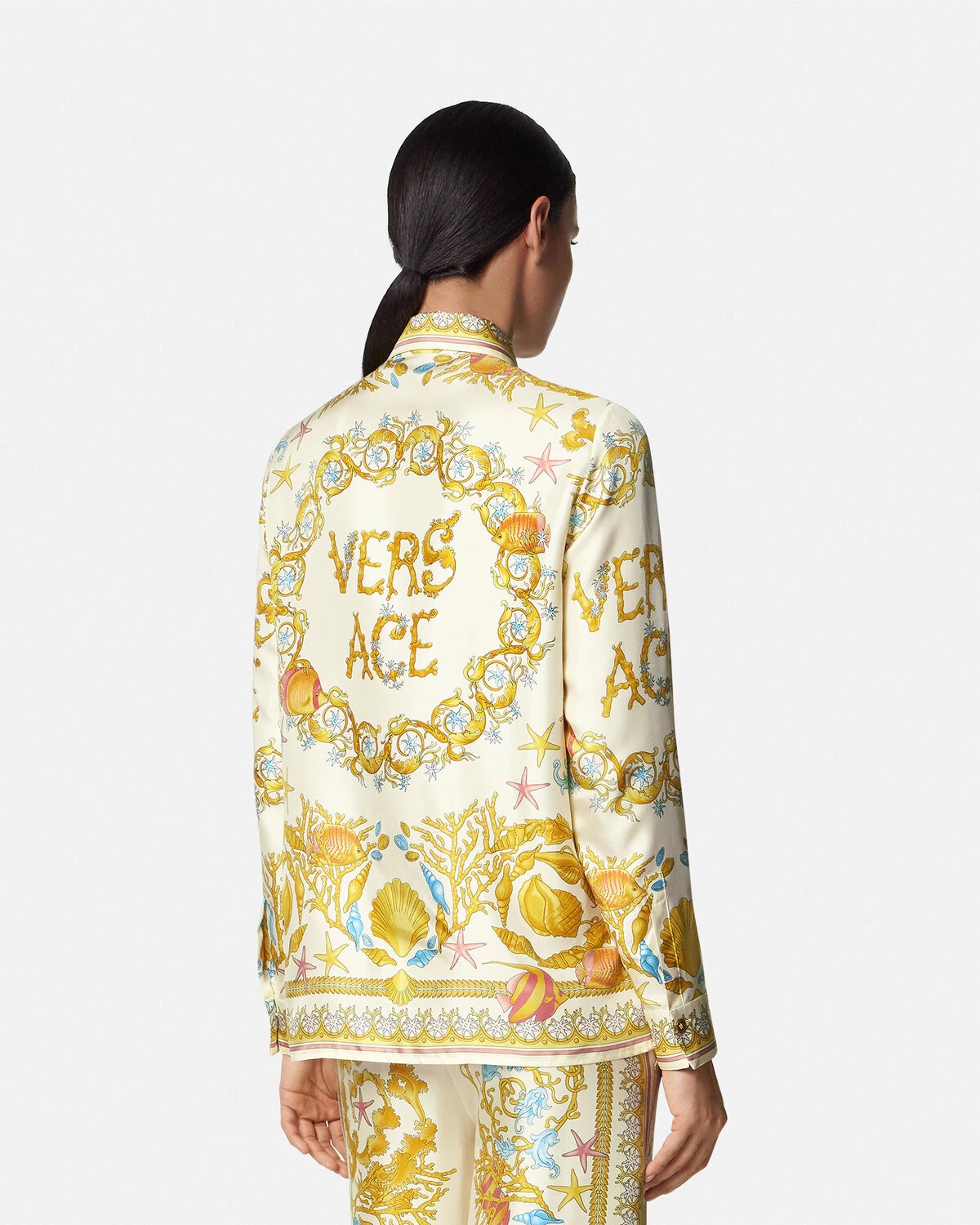 Underwater Barocco Silk Shirt - 5