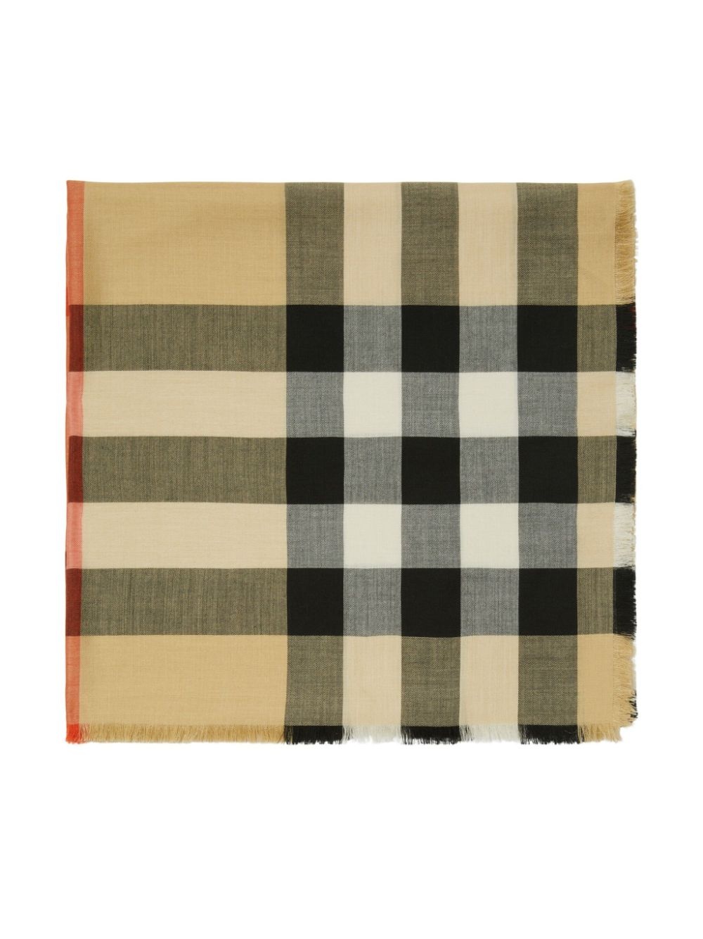 House Check cashmere-blend scarf - 3
