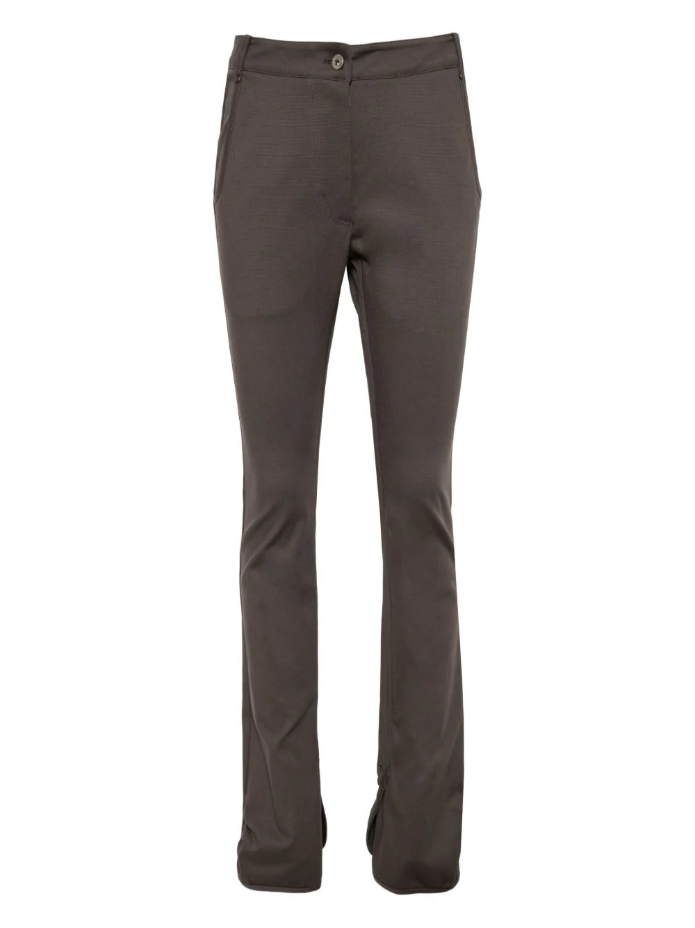 slit hem slim-fit pants - 1