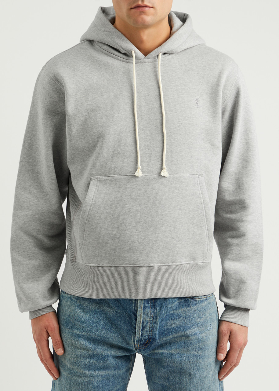 Logo-embroidered hooded cotton sweatshirt - 2