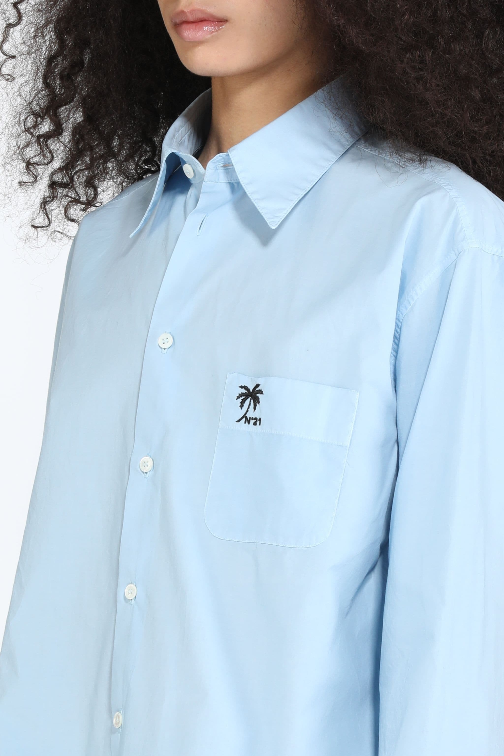 LOGO-EMBROIDERED COTTON SHIRT - 5