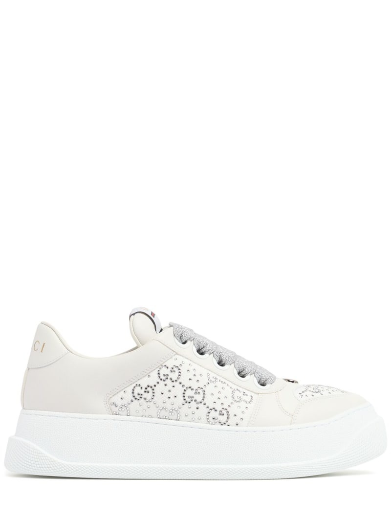 Double Screener leather sneakers - 1