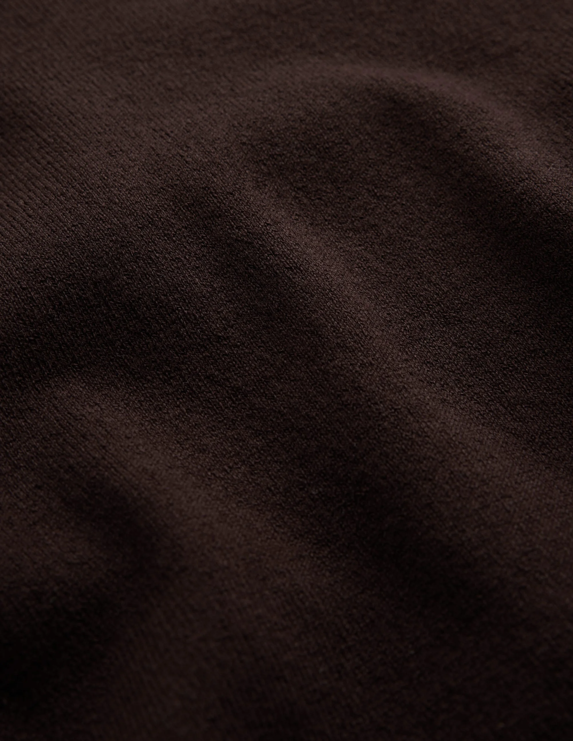 Camilla Cotton Crew Sweater-Bitter Chocolate - 1