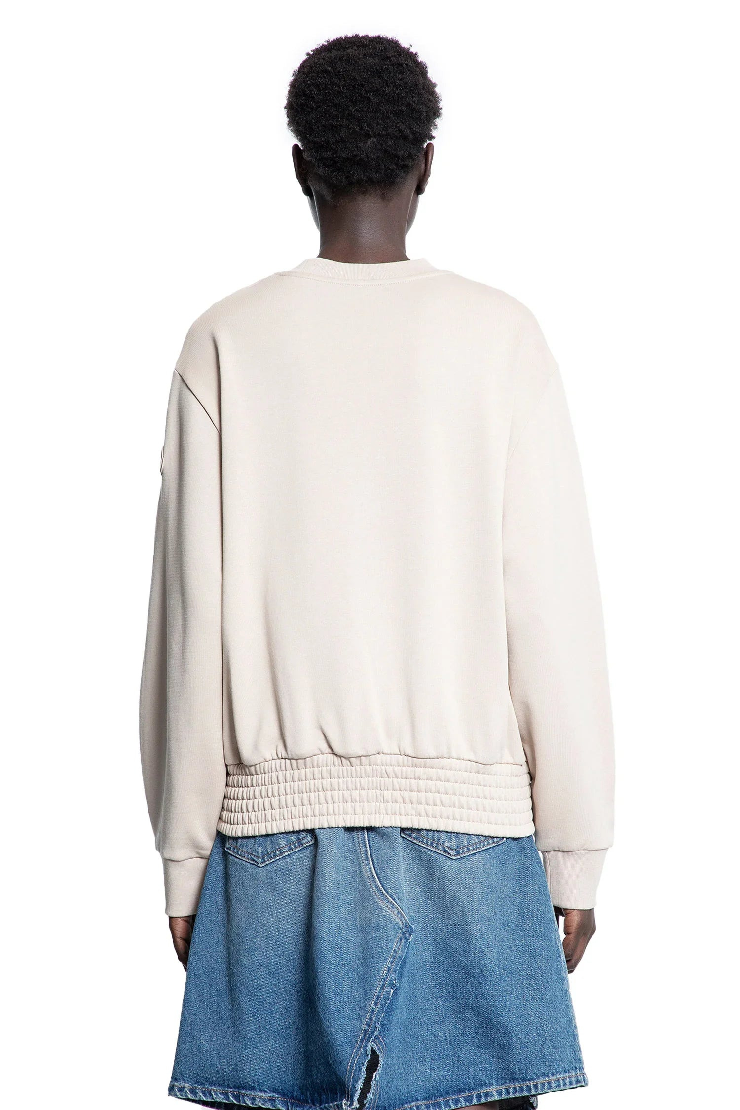 Pleated-Sleeve-Cotton-Sweatshirt - 3