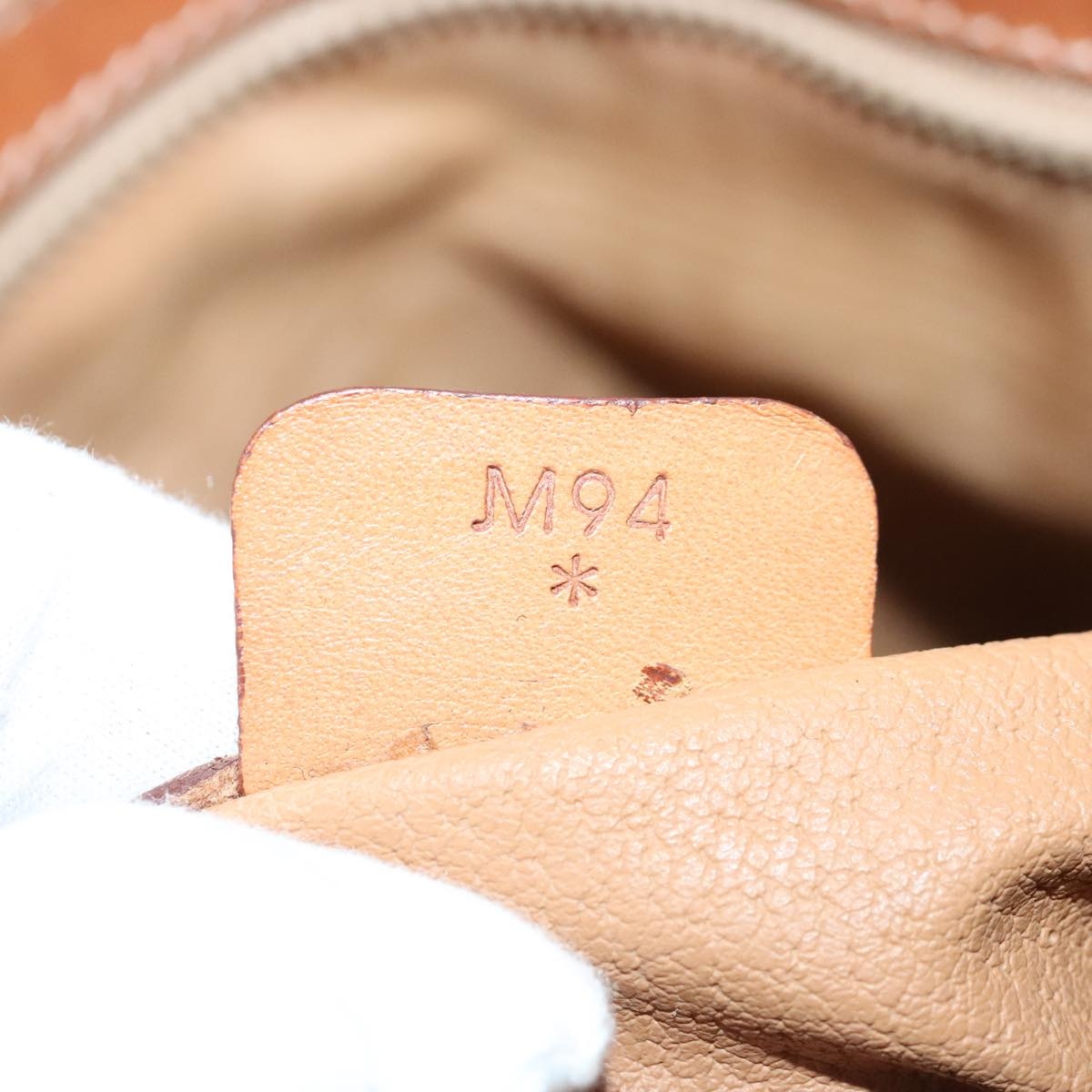 CELINE Macadam Canvas Hand Bag Pvc Leather Gold Brown - 12