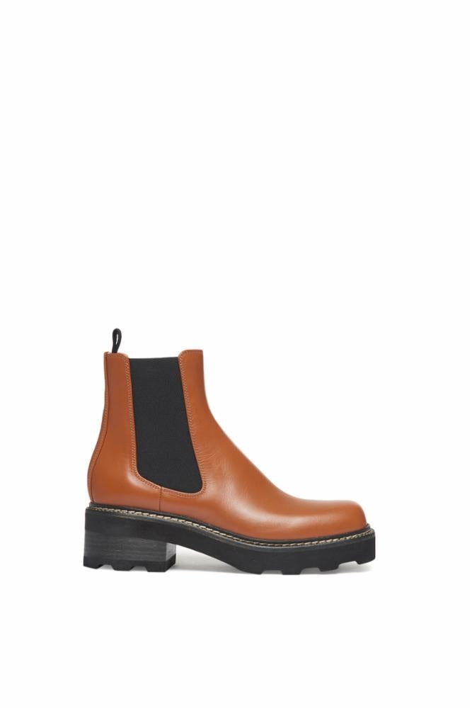 Jil Chelsea Boot in Cognac Leather - 1