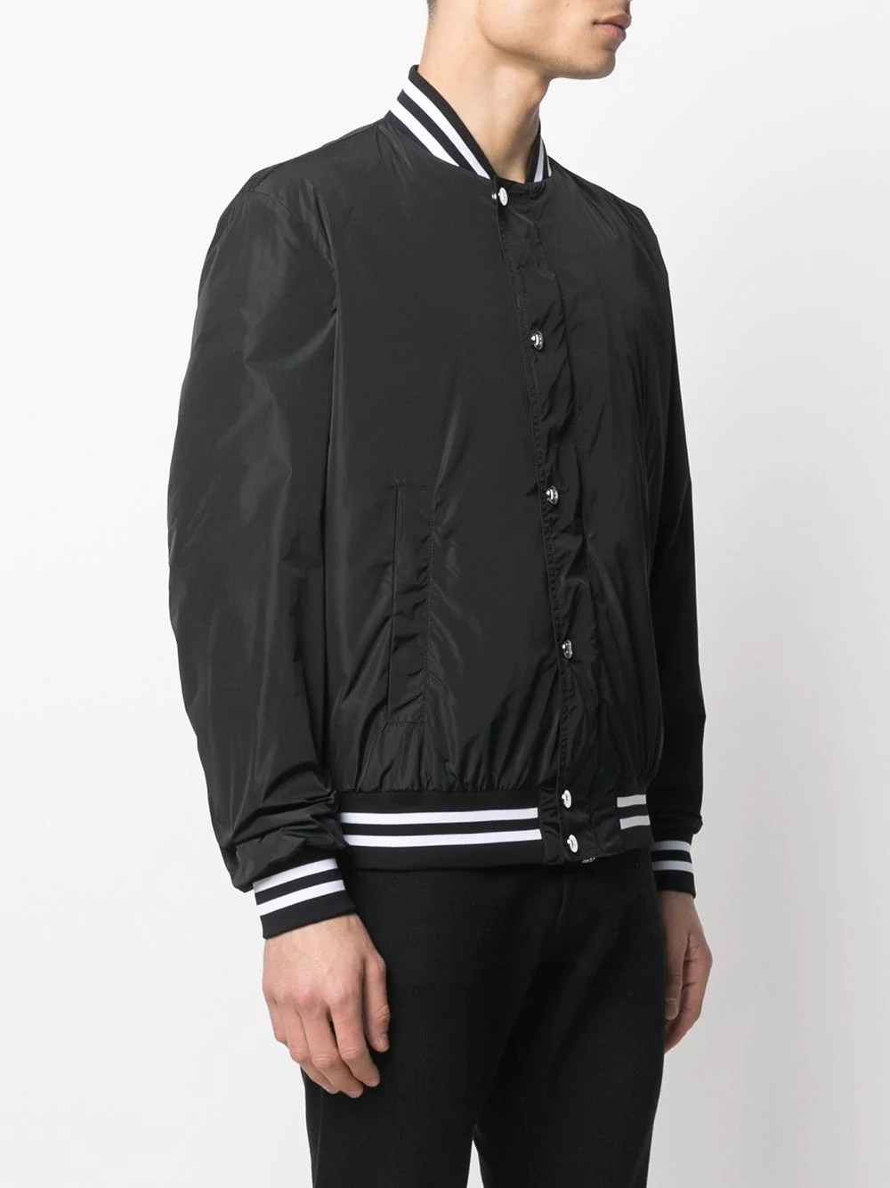 logo-print bomber jacket - 4