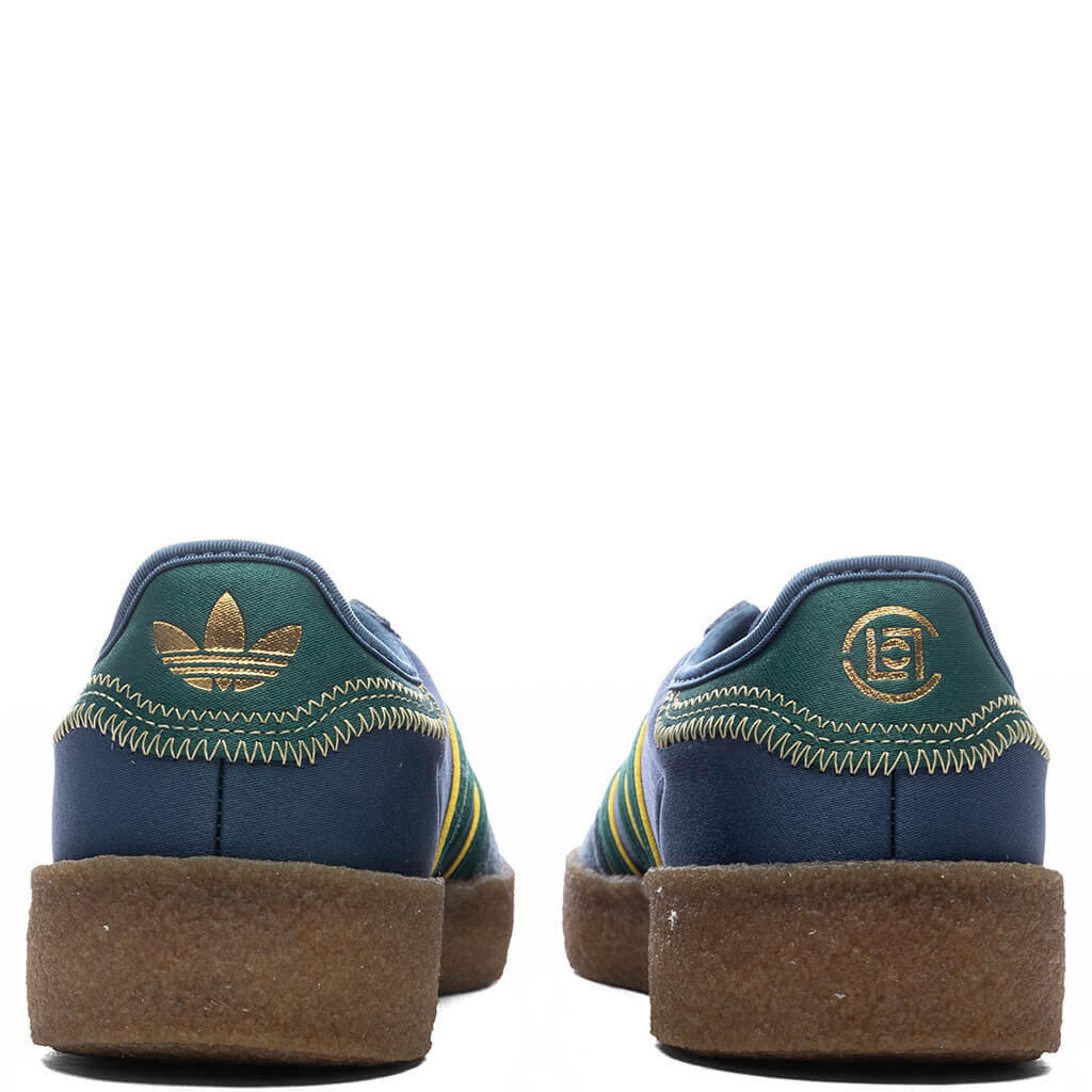 ADIDAS X CLOT GAZELLE BY EDISON CHEN - NIGHT MARINE/COLLEGIATE GREEN/HAZY YELLOW - 4
