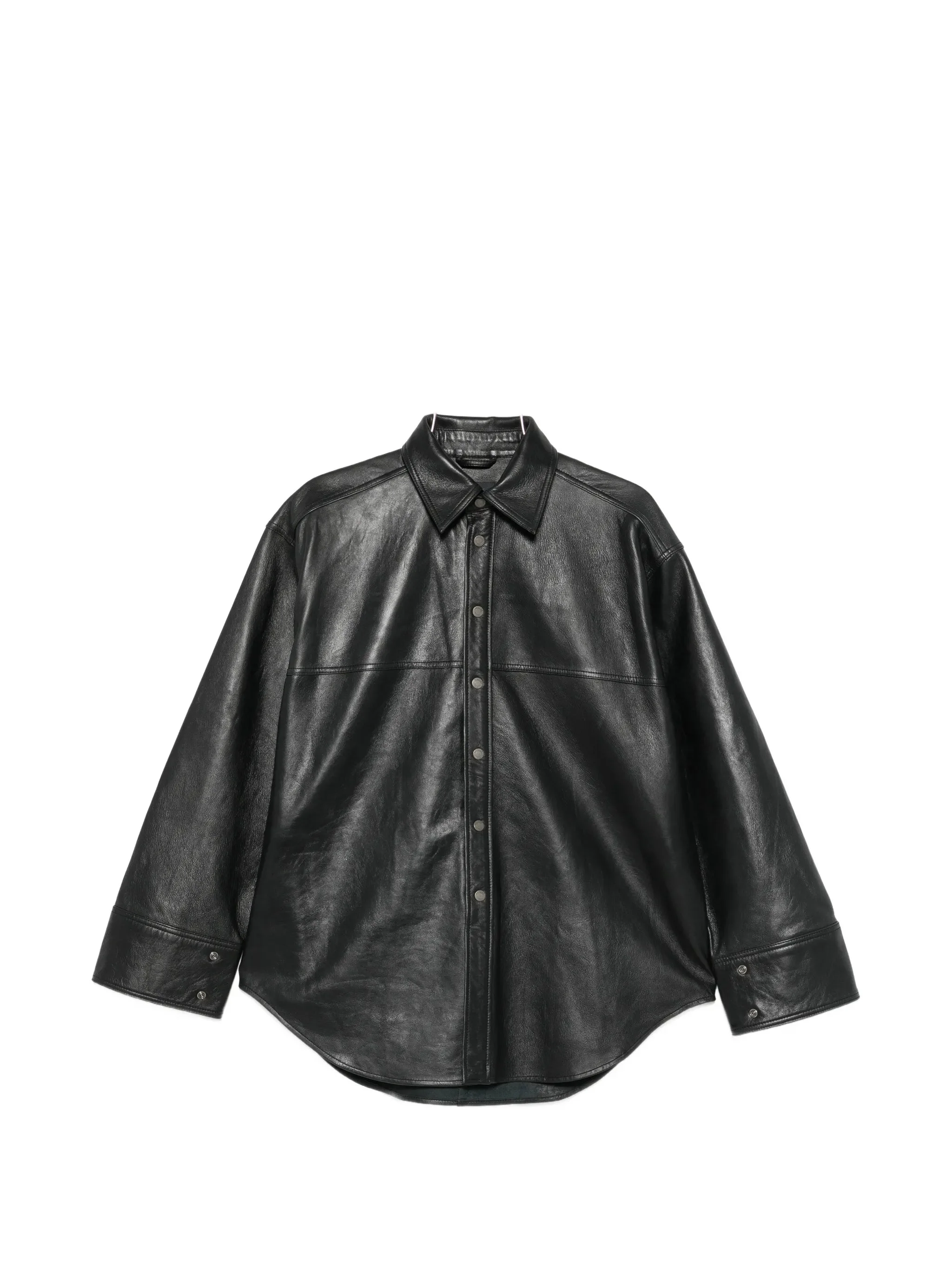 Haikure Leather Oversized Jacket - 1