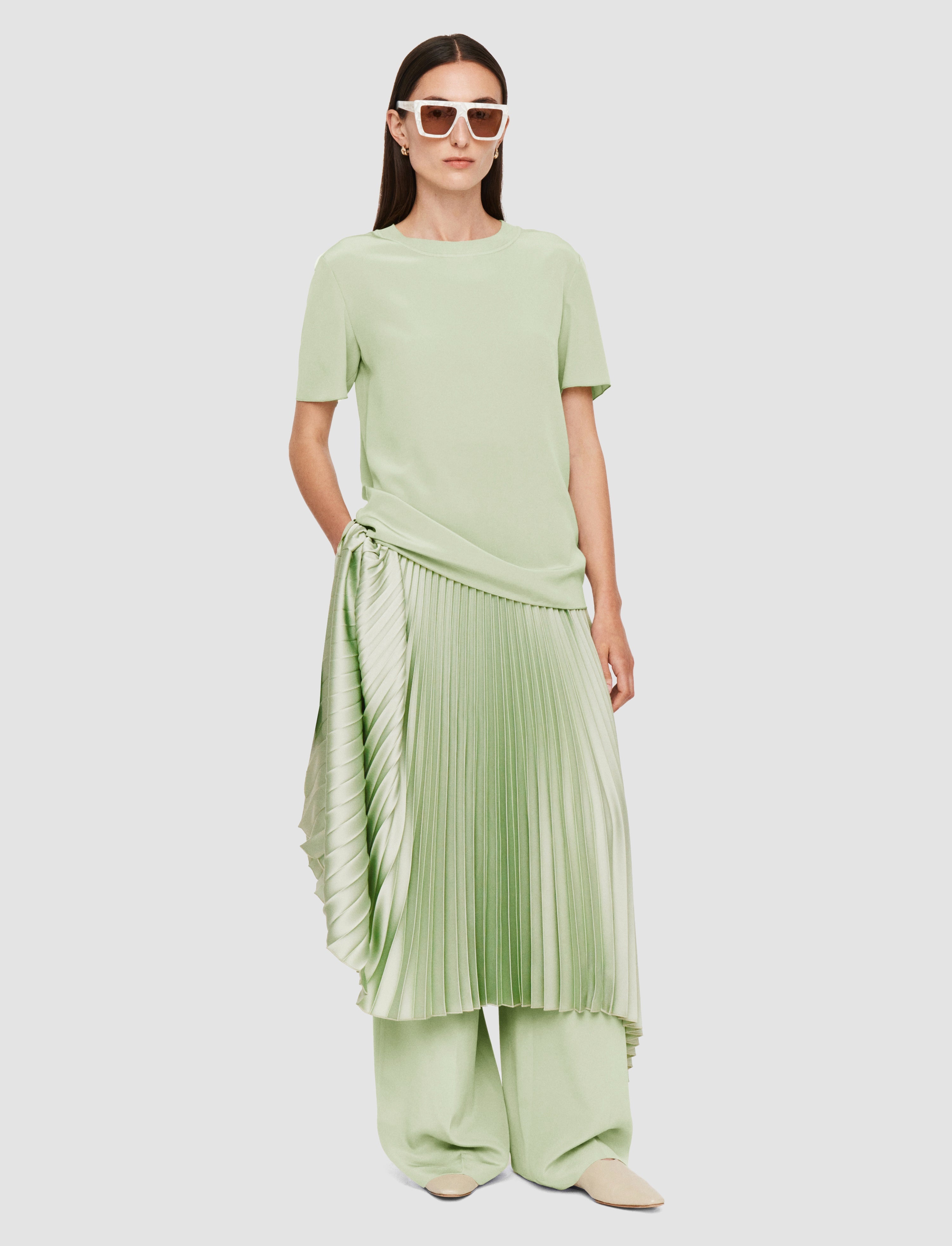 Rubin Crepe de Soie Silk Blouse - 2