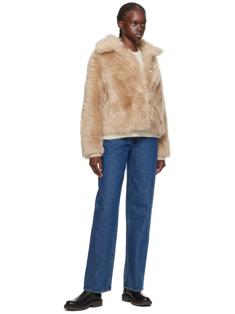 Yves Salomon Beige Buttoned Jacket outlook