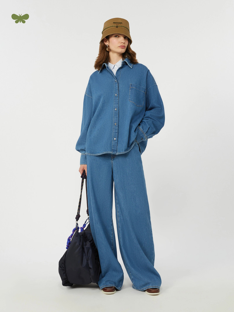 WEEKEND Max Mara Soft cotton denim jeans - NAVY outlook