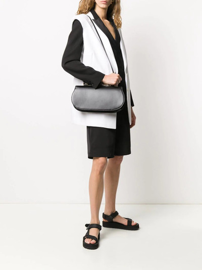 Jil Sander curved leather shoulder bag outlook